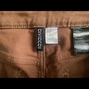 Brown high waisted flare pants